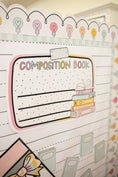 Load image into Gallery viewer, Frosted Mint Stripes Bulletin Board Border | Pastel Pages
