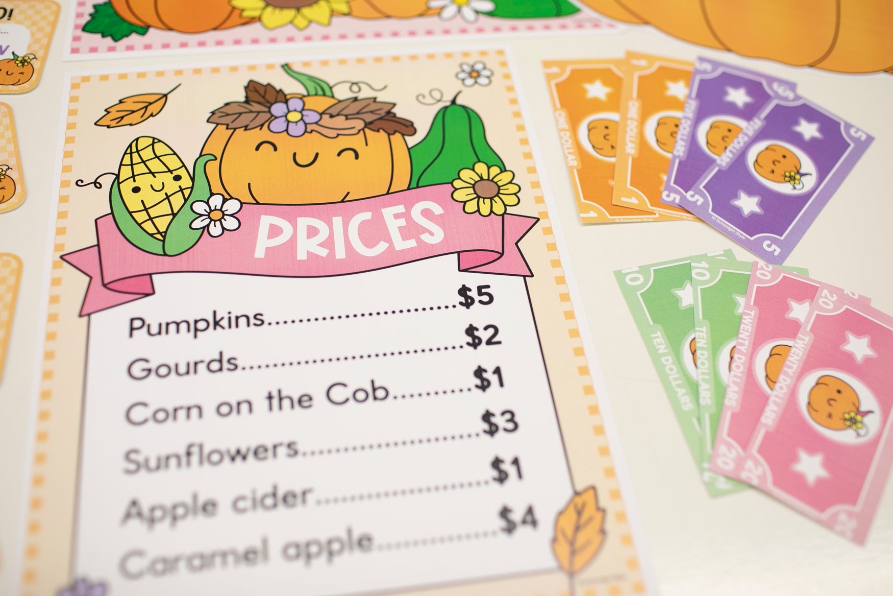 Printable October Dramatic Play Pumpkin Patch