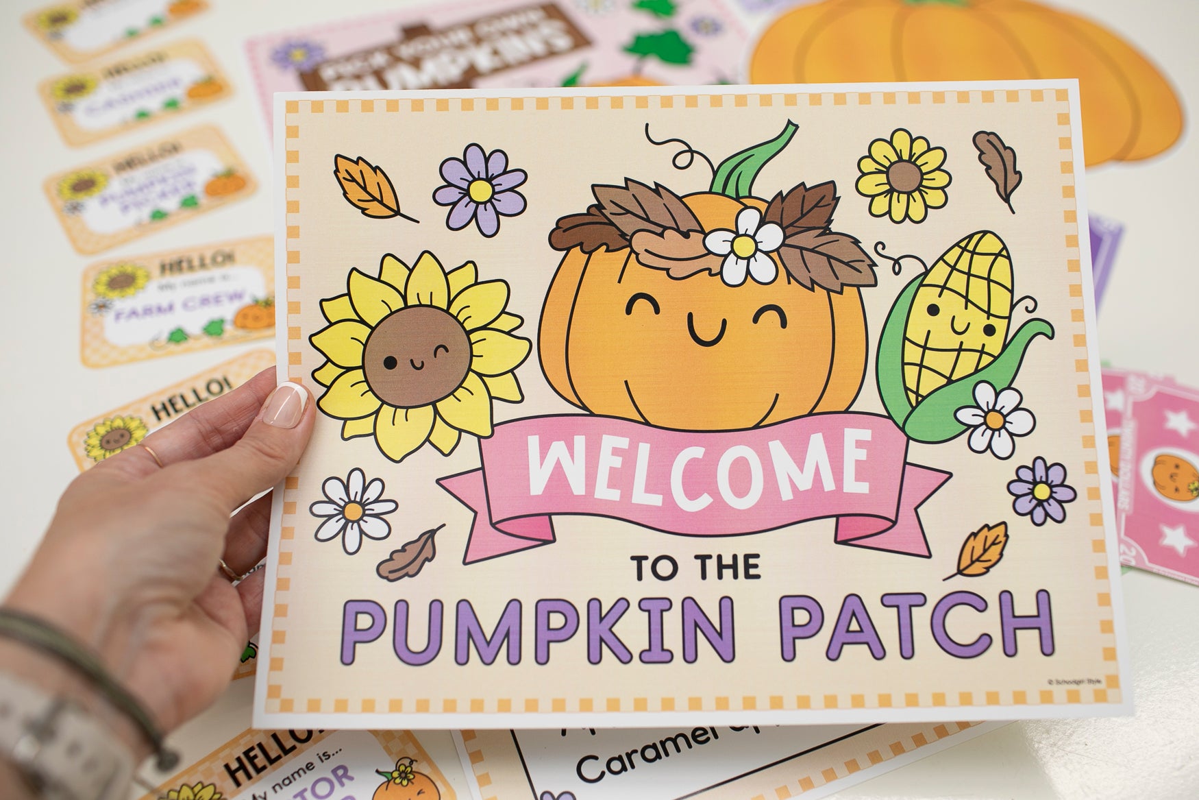 Printable October Dramatic Play Pumpkin Patch
