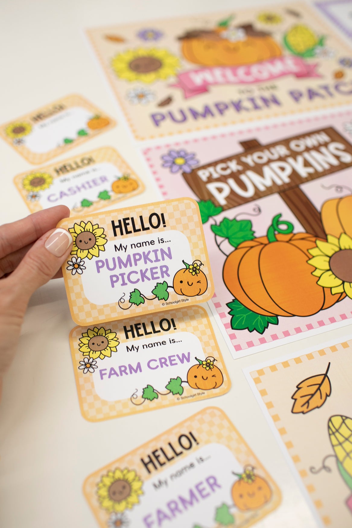 Printable October Dramatic Play Pumpkin Patch