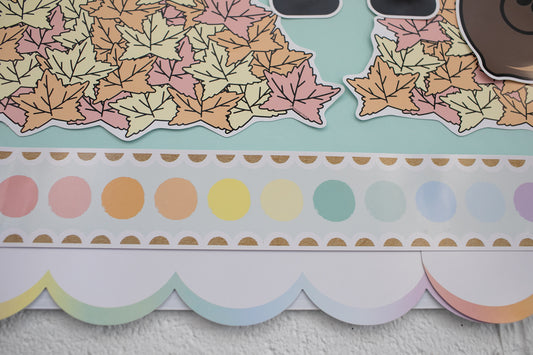 Printable Mint Marker Dots Border | A Year In Pastel