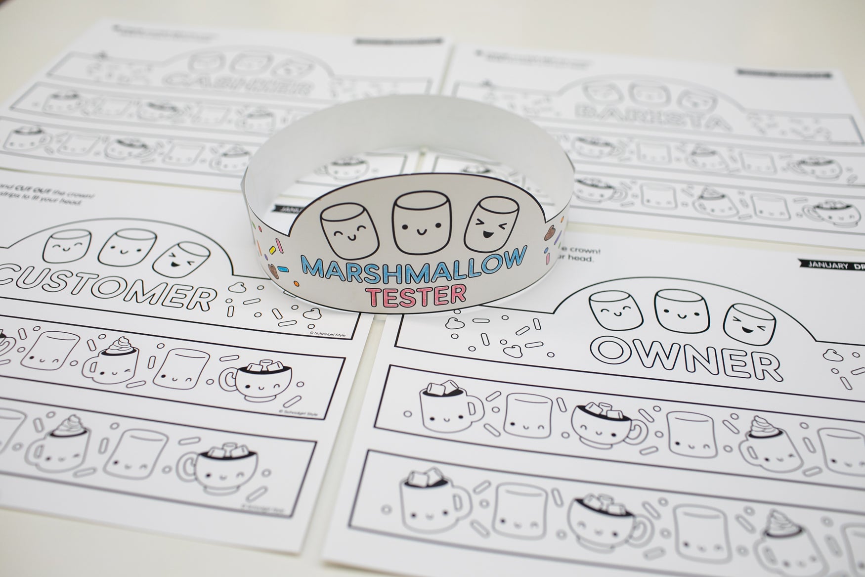 Printable January Dramatic Play Hot Cocoa Stand