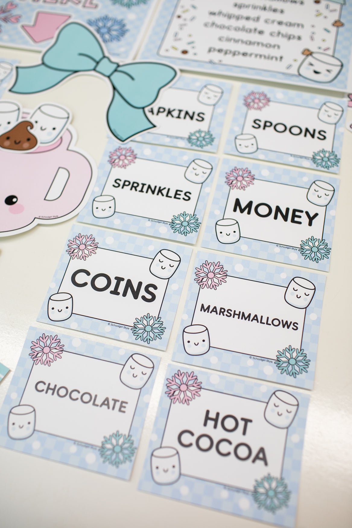 Printable January Dramatic Play Hot Cocoa Stand