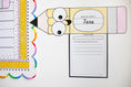Load image into Gallery viewer, First Grade September Pencil Craftivity Bulletin Board Set

