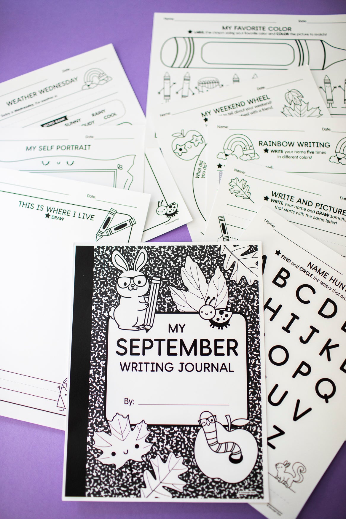 Kindergarten September Writing Bundle