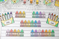 Load image into Gallery viewer, Second Grade September Crayon Box Craftivity Bulletin Board Set
