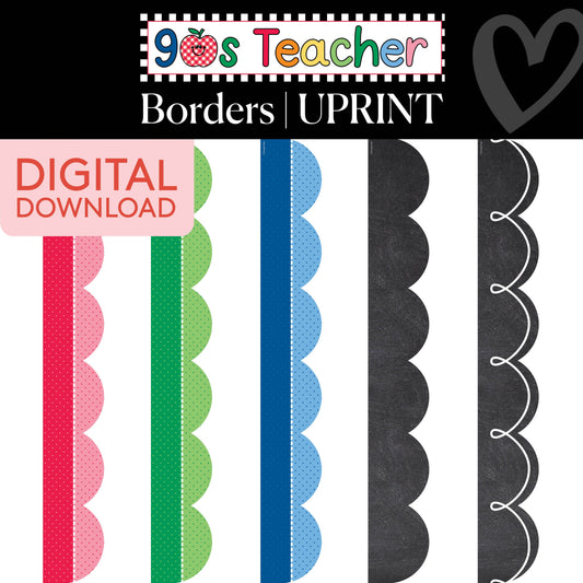 Printable Border Vault: Vol. 2 | 90s Teacher
