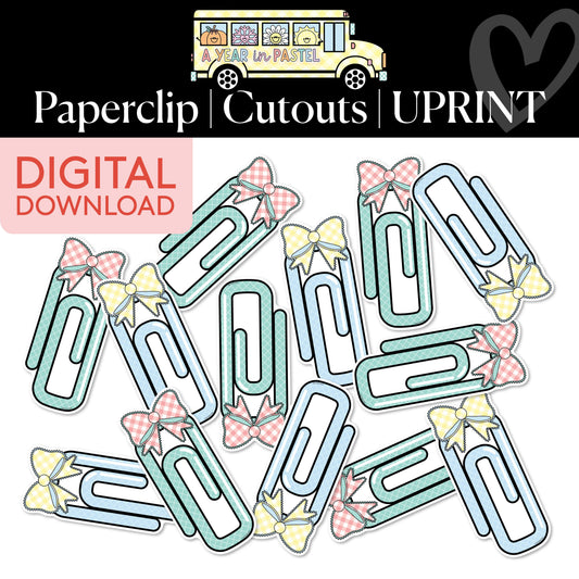 Printable Paperclip Cutouts | A Year In Pastel