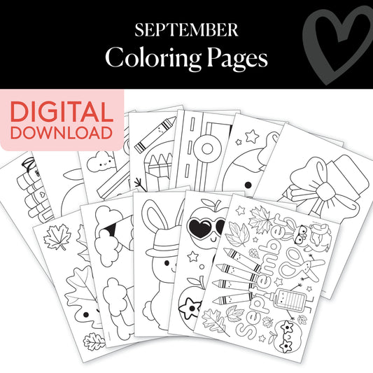 September Coloring Pages