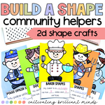 Community Helper Build A Shape Craft | 2D Shapes | Shape Crafts