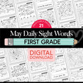 Load image into Gallery viewer, Printable First Grade May Daily Sight Words
