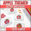 Apple Letter Matching Task Cards Cover