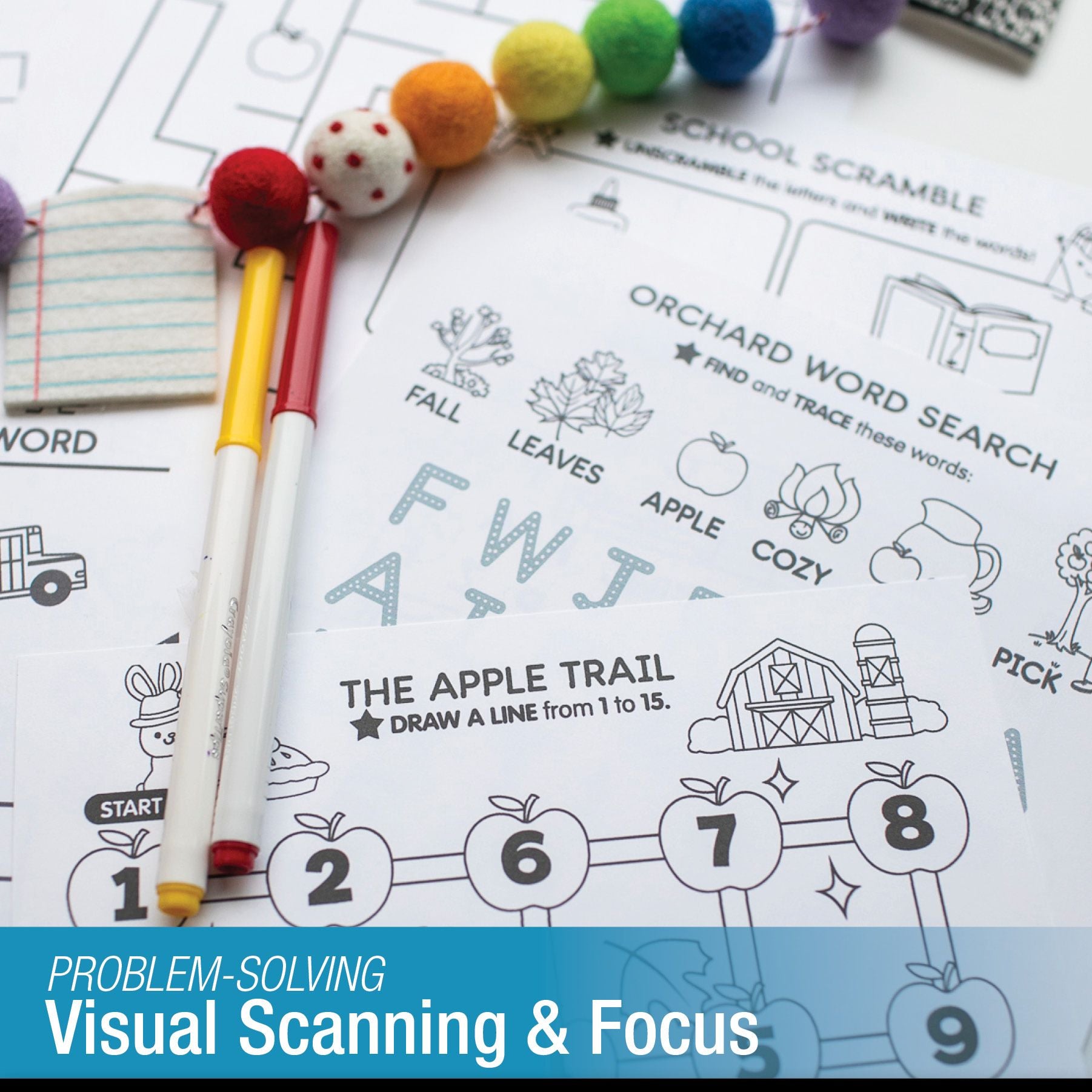 September Mazes and Word Searches