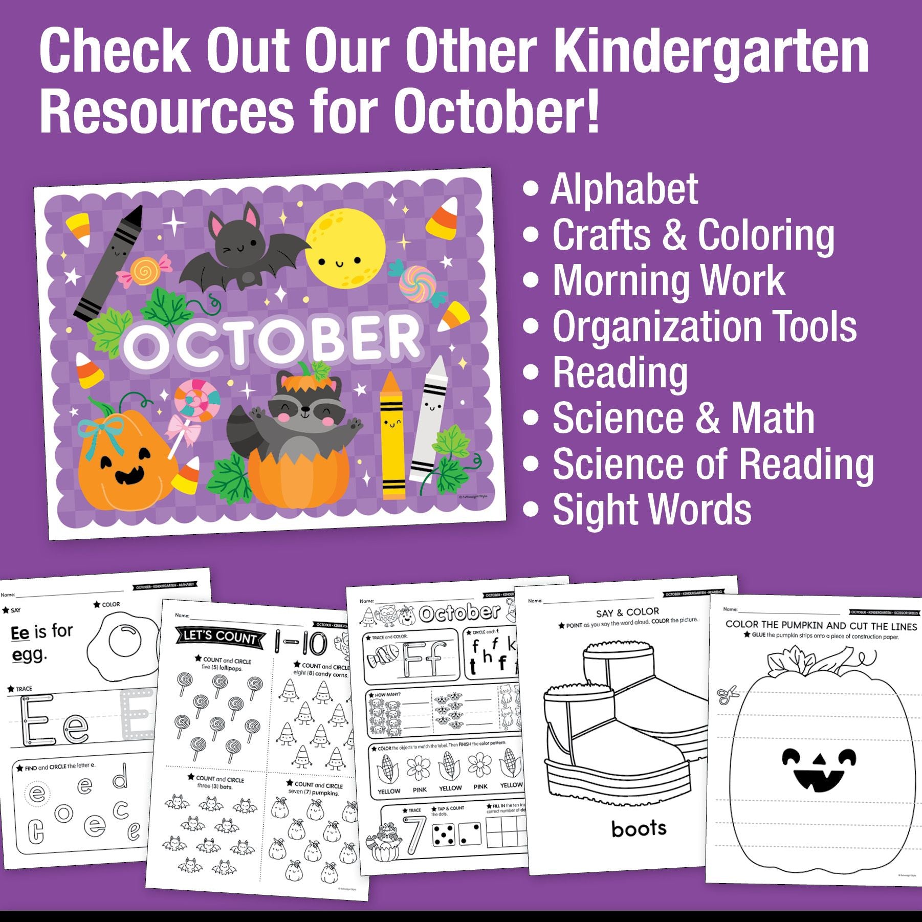 Printable Counting Spider Craftivity