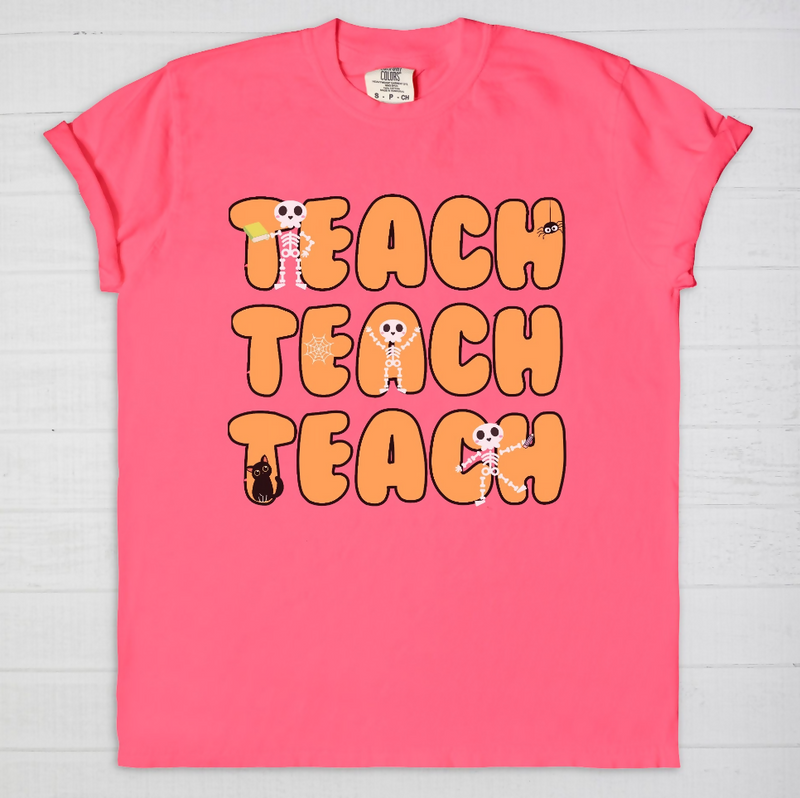 TEACH TEACH TEACH Skelly Tee / Crunches and Crayons