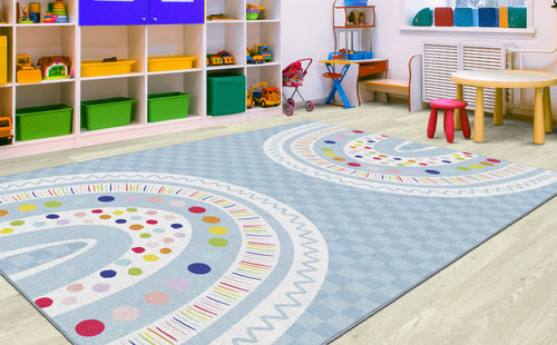 Bow Classroom Rug Rainbow Classroom Rugs | Schoolgirl Style