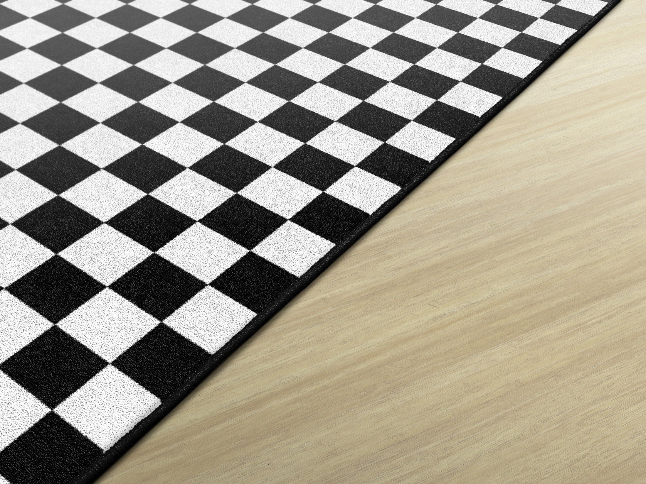 Black and White Checkerboard Rug | Neutral Classroom Rug | Retro Hopscotch | Schoolgirl Style