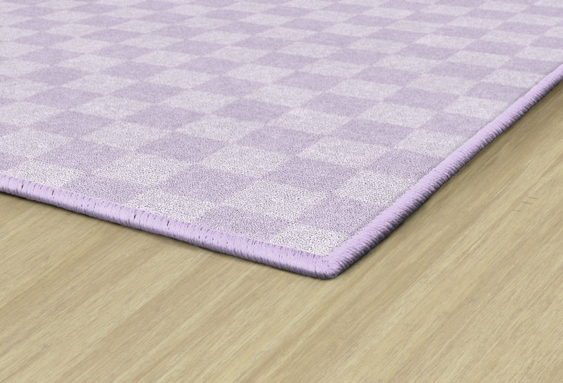 Lavender Checkerboard Rug | Classroom Rug | Lavender Haze Hopscotch | Schoolgirl Style