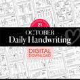 Load image into Gallery viewer, Printable Kindergarten October Daily Handwriting
