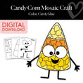 Load image into Gallery viewer, Printable Candy Corn Mosaic Craft
