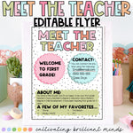 EDITABLE In Bloom Meet the Teacher Flyer | Back to School | Template