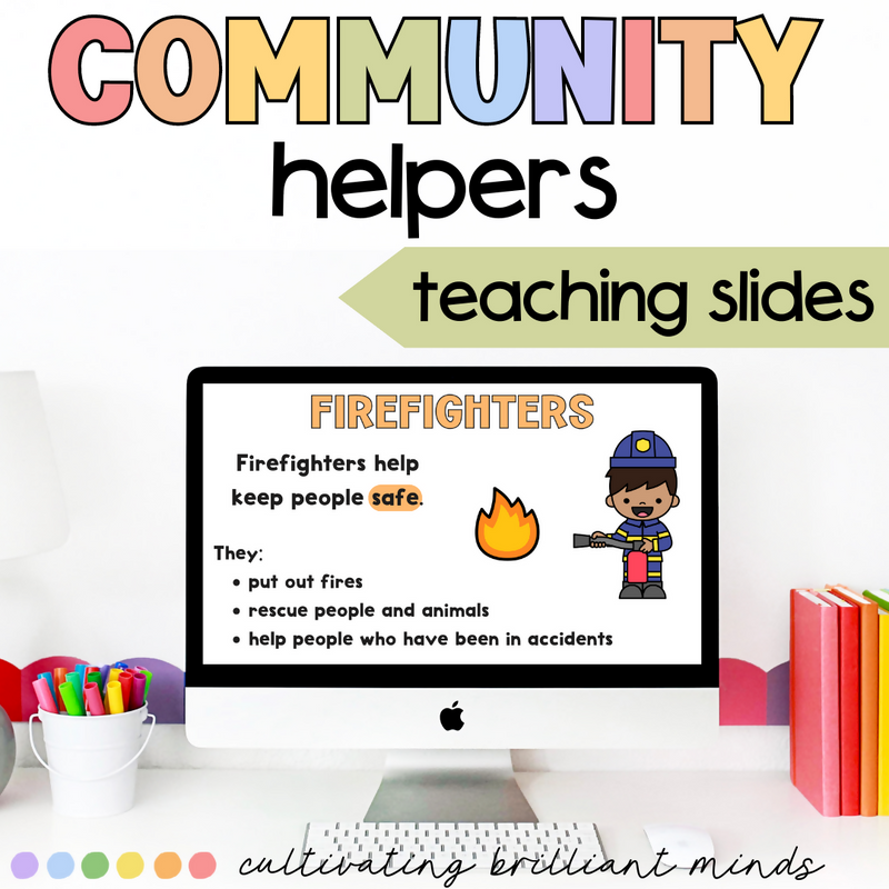 Community Helpers Digital Teaching Slides | Google Slides Activities