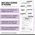 Load image into Gallery viewer, Printable Second Grade May Daily Science of Reading
