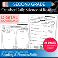 Load image into Gallery viewer, Printable Second Grade October Daily Science of Reading
