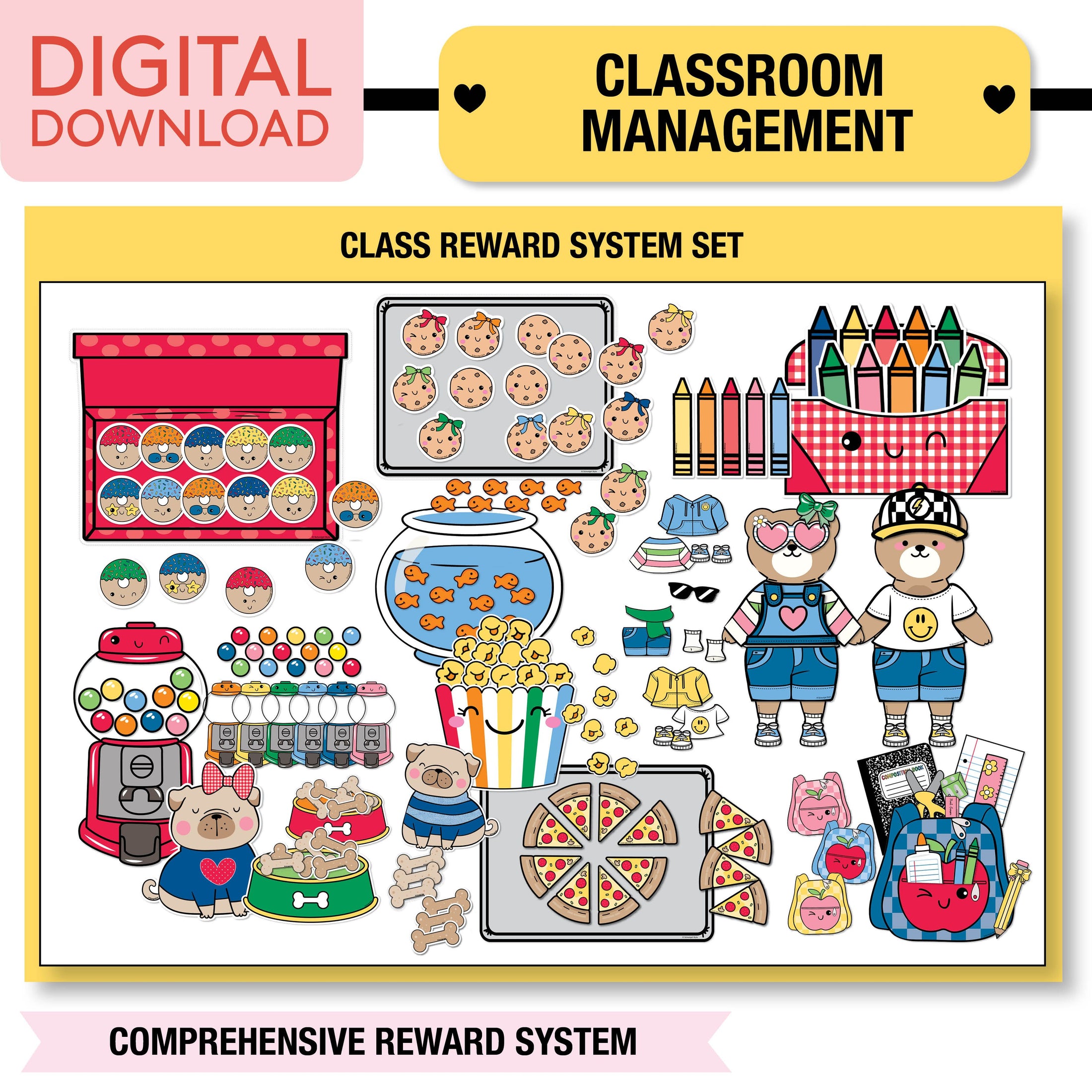 Printable Ultimate Classroom Management and Organization Bundle | 90s Teacher