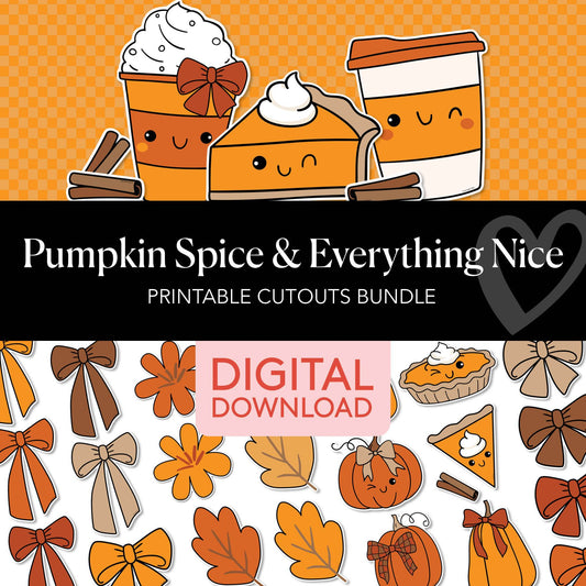 Printable Thanksgiving Cutouts Bundle | Pumpkin Spice and Everything Nice