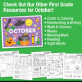 Load image into Gallery viewer, Printable First Grade October Daily Science of Reading Worksheets
