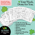 Load image into Gallery viewer, Printable First Grade March Week 3 Resources
