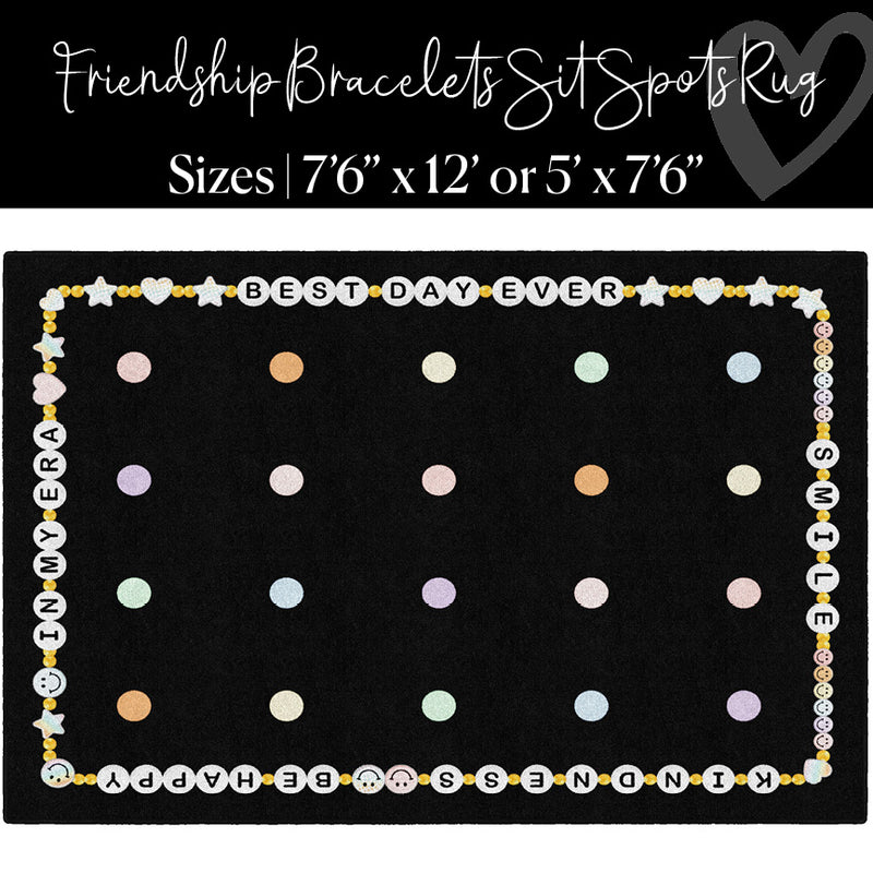 Friendship Bracelet Sit Spots | Classroom Rugs | Schoolgirl Style