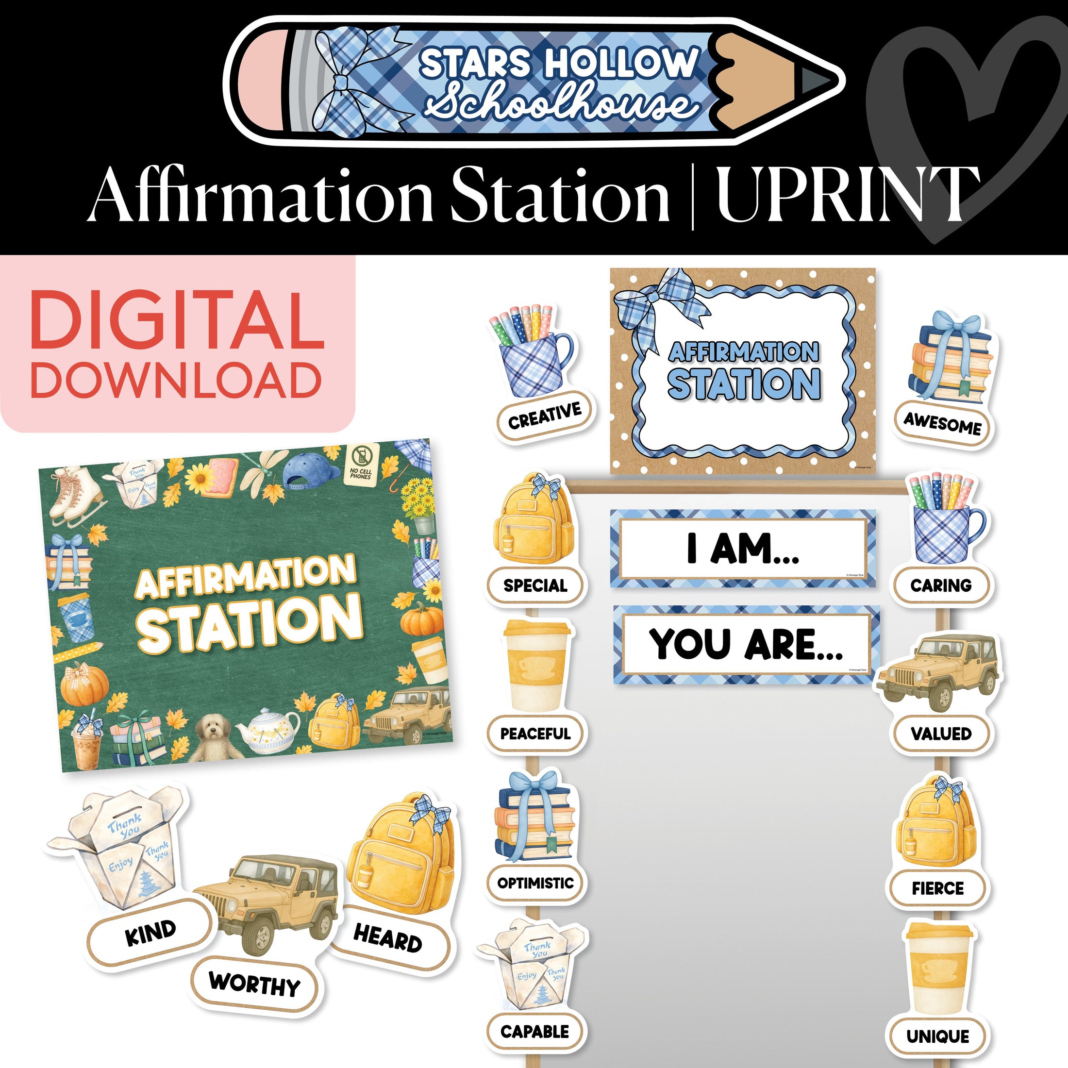 Printable Cozy Affirmation Station | Stars Hollow Schoolhouse