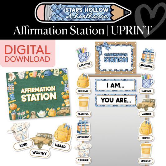 Printable Cozy Affirmation Station | Stars Hollow Schoolhouse