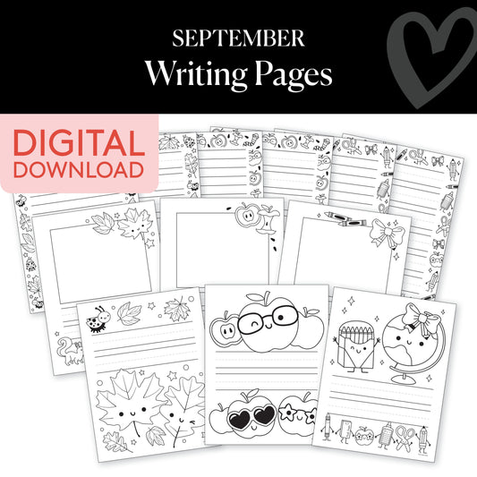 September Writing Pages