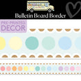 Load image into Gallery viewer, Mint Marker Dots Bulletin Board Border | A Year In Pastel

