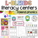 L-Blends Phonics Centers | Literacy Centers | Kindergarten, First Grade