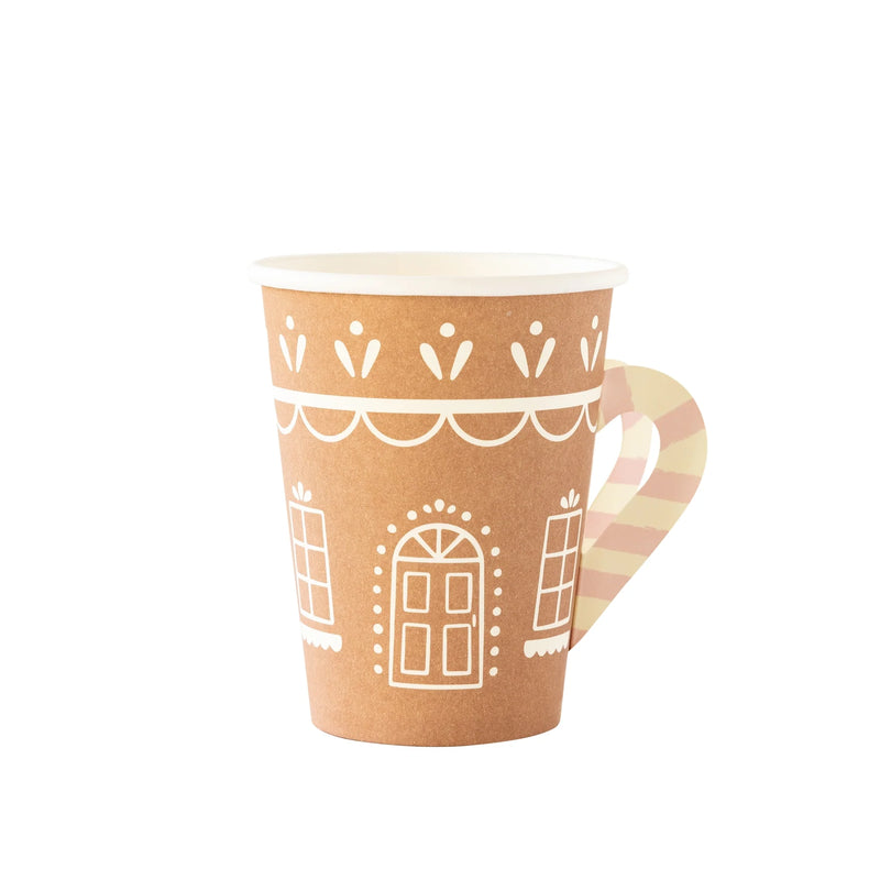 gingerbread paper cup with handle