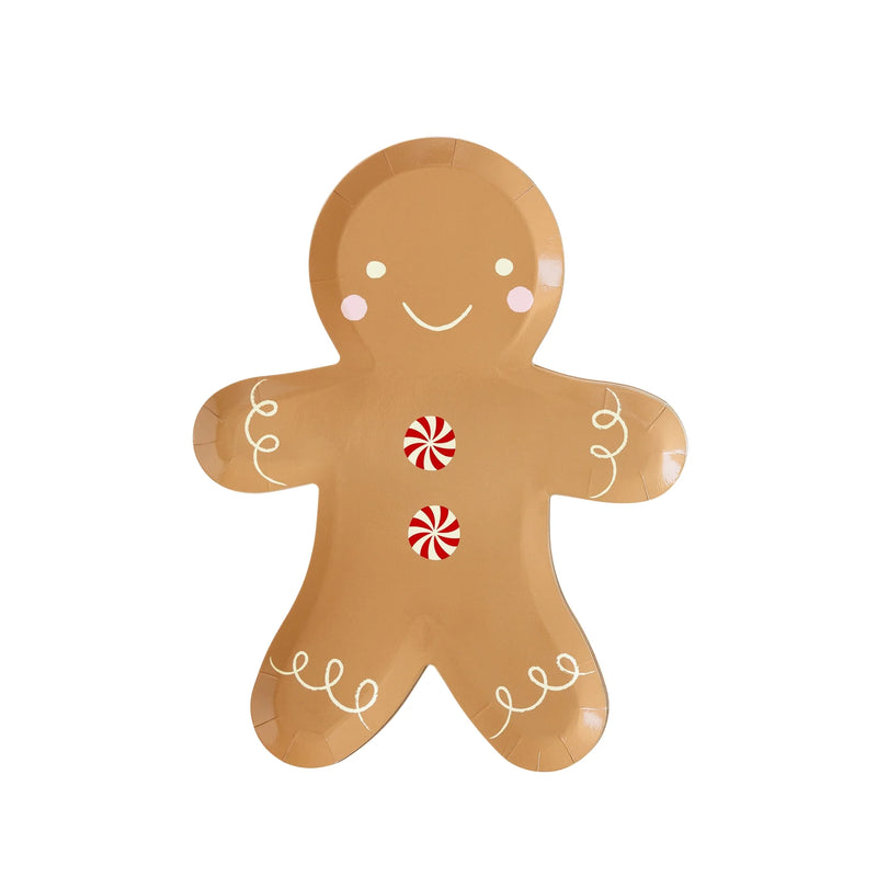 Gingerbread Man Paper Plate | Christmas | Paper Goods | Schoolgirl Style