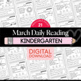 Load image into Gallery viewer, Printable Kindergarten March Daily Reading

