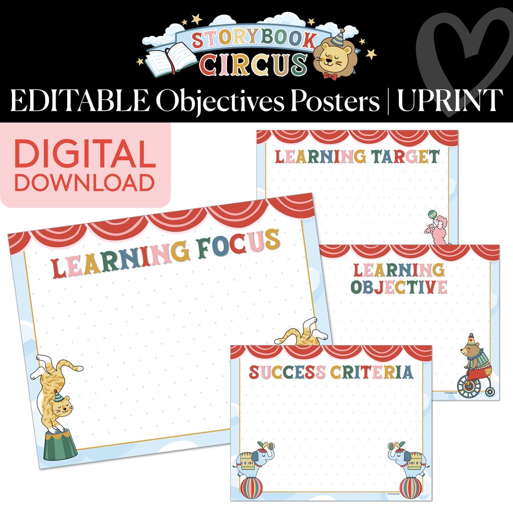 Printable Vintage Levels of Understanding Set | Storybook Circus