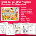 Load image into Gallery viewer, Printable Preschool November Daily Pre-Writing Tracing
