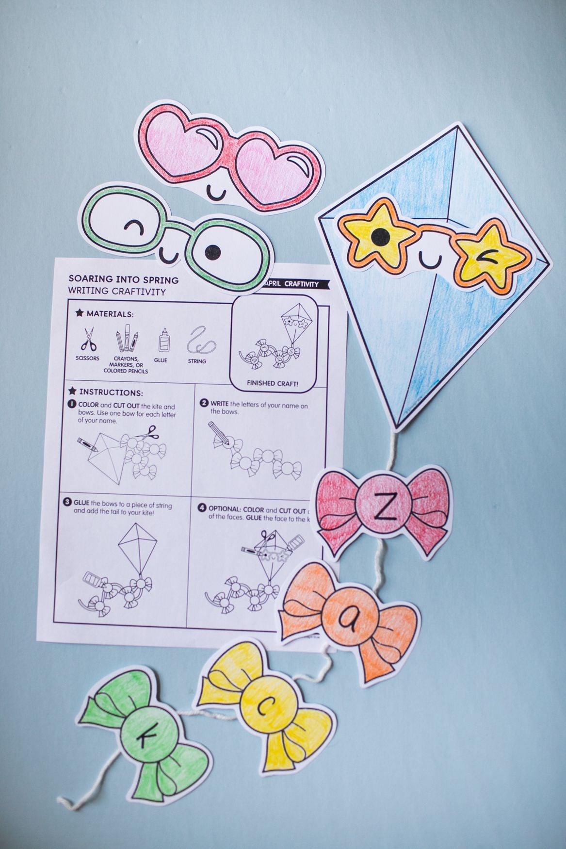 Soar Into Spring Name Writing Craft