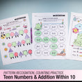 Load image into Gallery viewer, Printable Kindergarten April Daily Math
