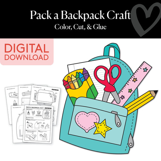 September Pack a Backpack Craft