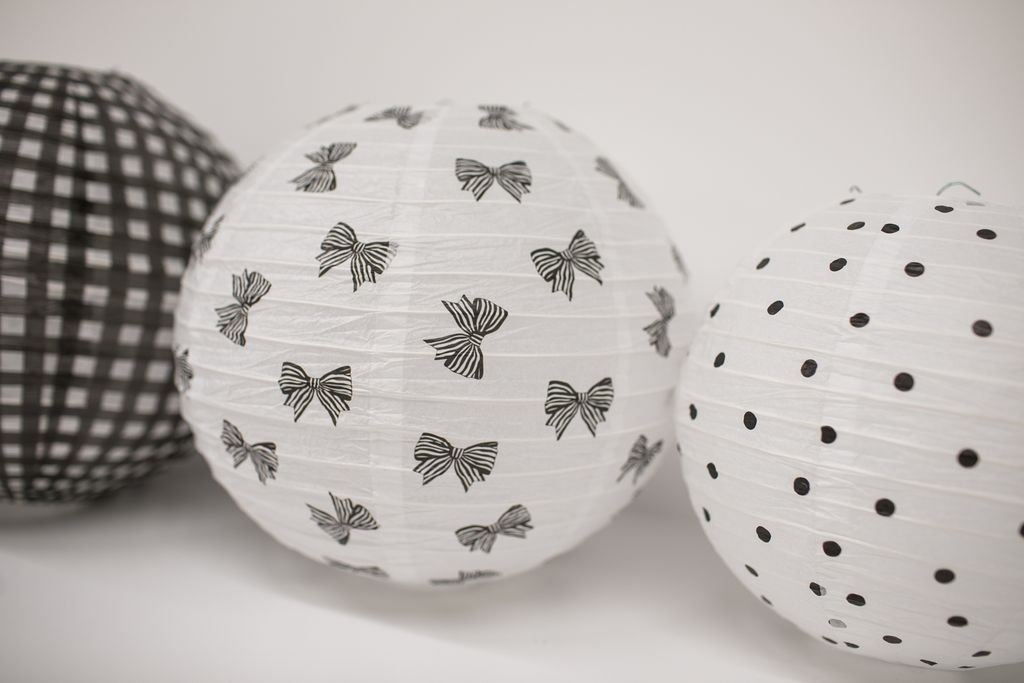 Black and White Lantern 3 Pack | Simply Sweet