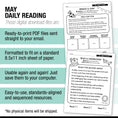 Load image into Gallery viewer, Printable First Grade May Daily Reading
