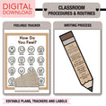 Load image into Gallery viewer, Printable Ultimate Neutral Classroom Management and Organization Bundle
