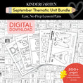 Load image into Gallery viewer, Kindergarten September Thematic Unit Bundle
